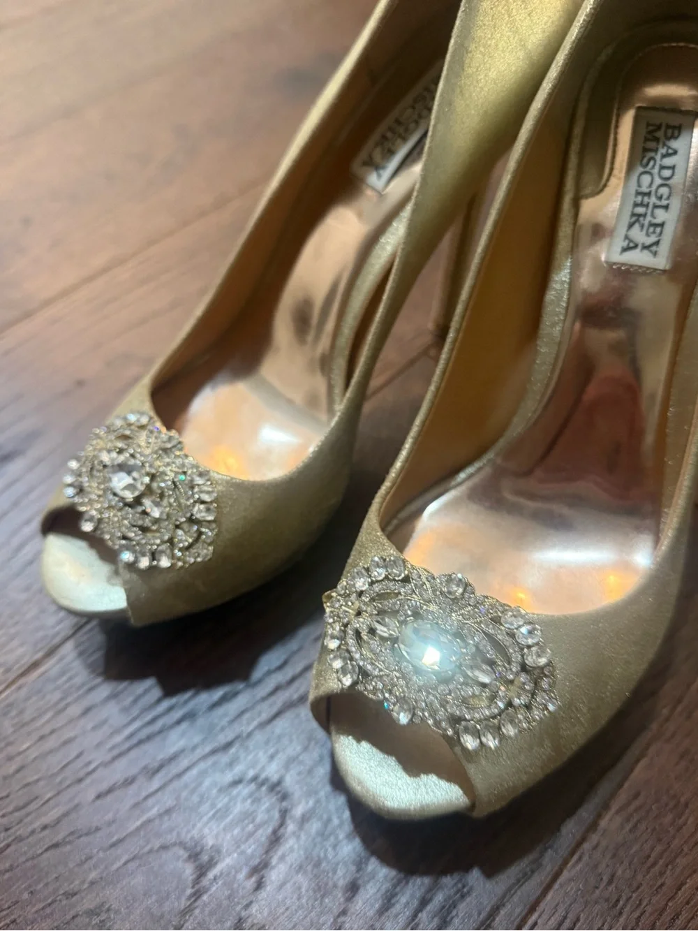 Badgley Mischka elegant gold